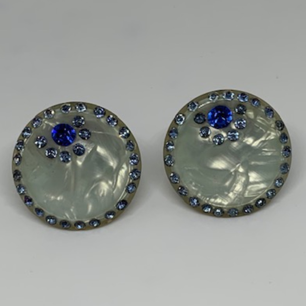 Vintage Leru Clip  Earrings
